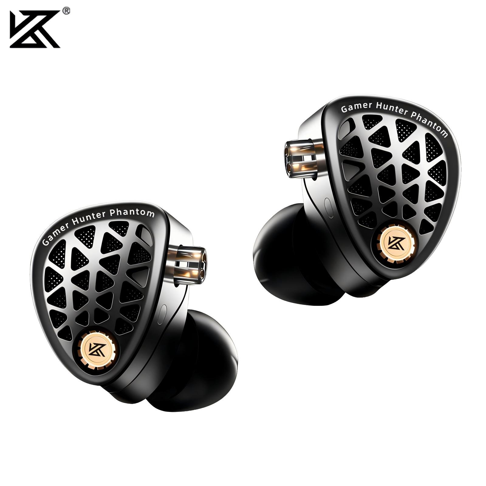 Esports Gaming Gear - KZ Phantom HiFi-Flaggschiff-Gaming-Kopfhörer mit DSP-Gaming-Soundkarte, In-Ear-Kopfhörer,