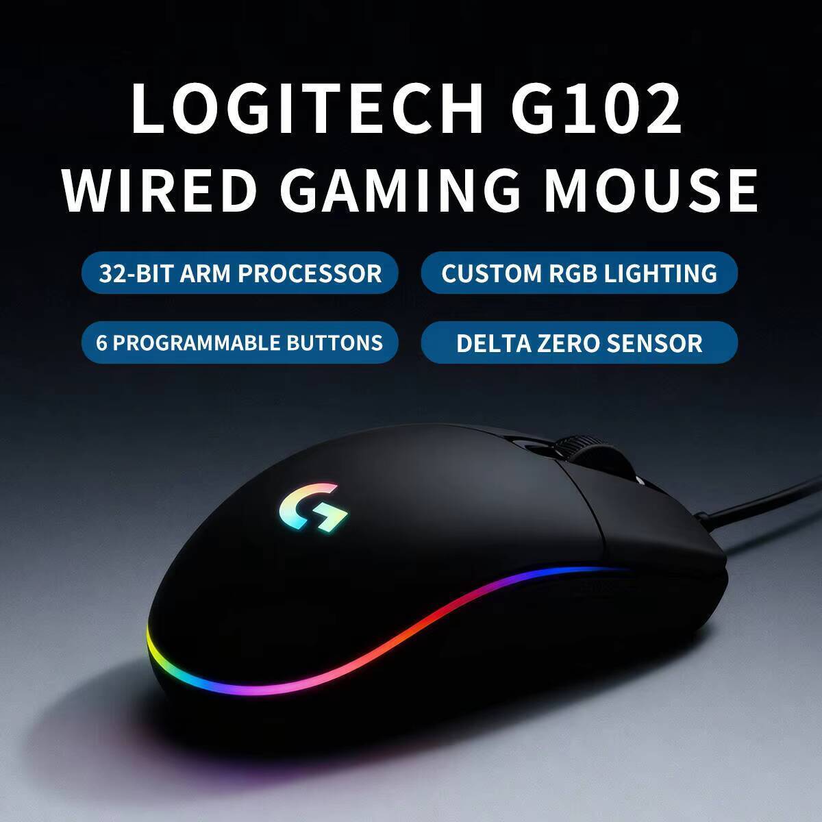 Logitech G102 Gaming-Maus, 8x  – Esports Gaming Competition Bewertung und Preis
